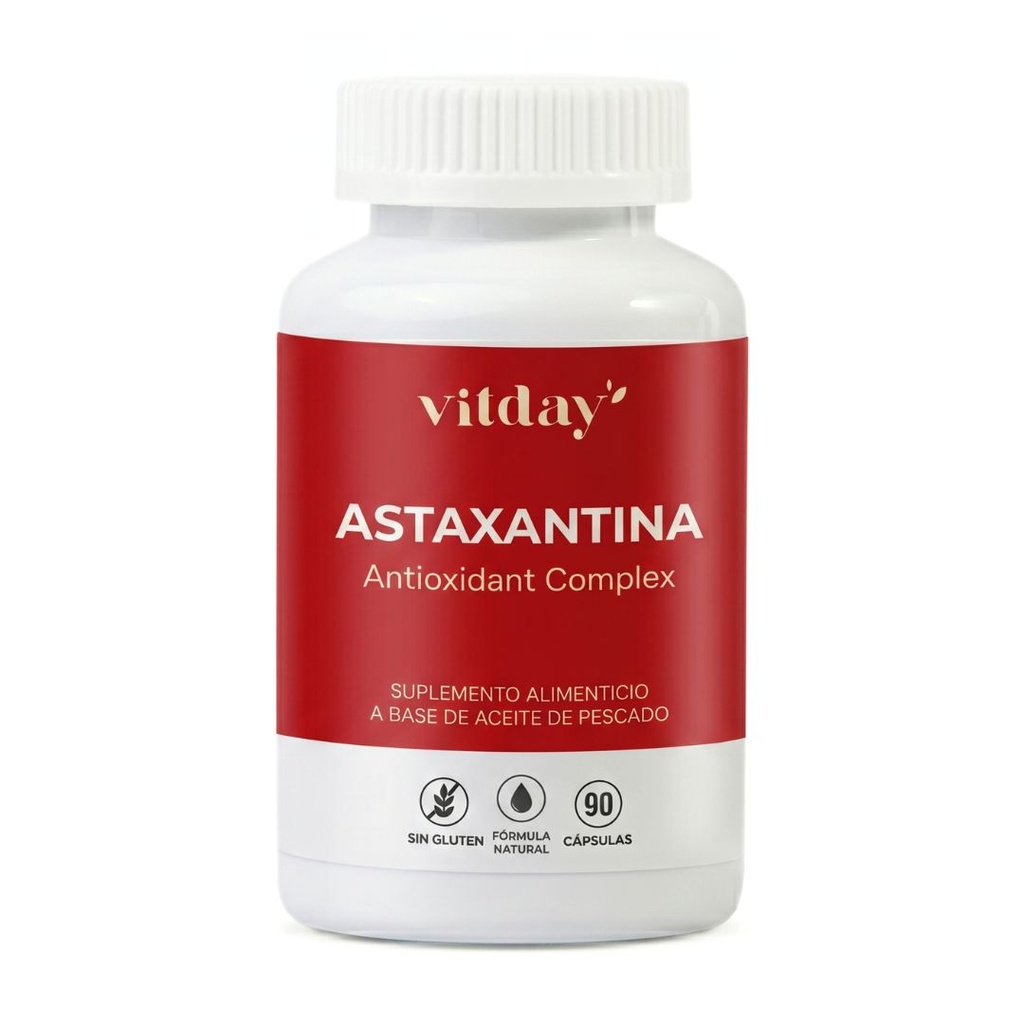 [VTM-bote-de-astaxantina] Astaxantina 20 mg | Con Aceite de Pescado, EPA + DHA | 90 cápsulas