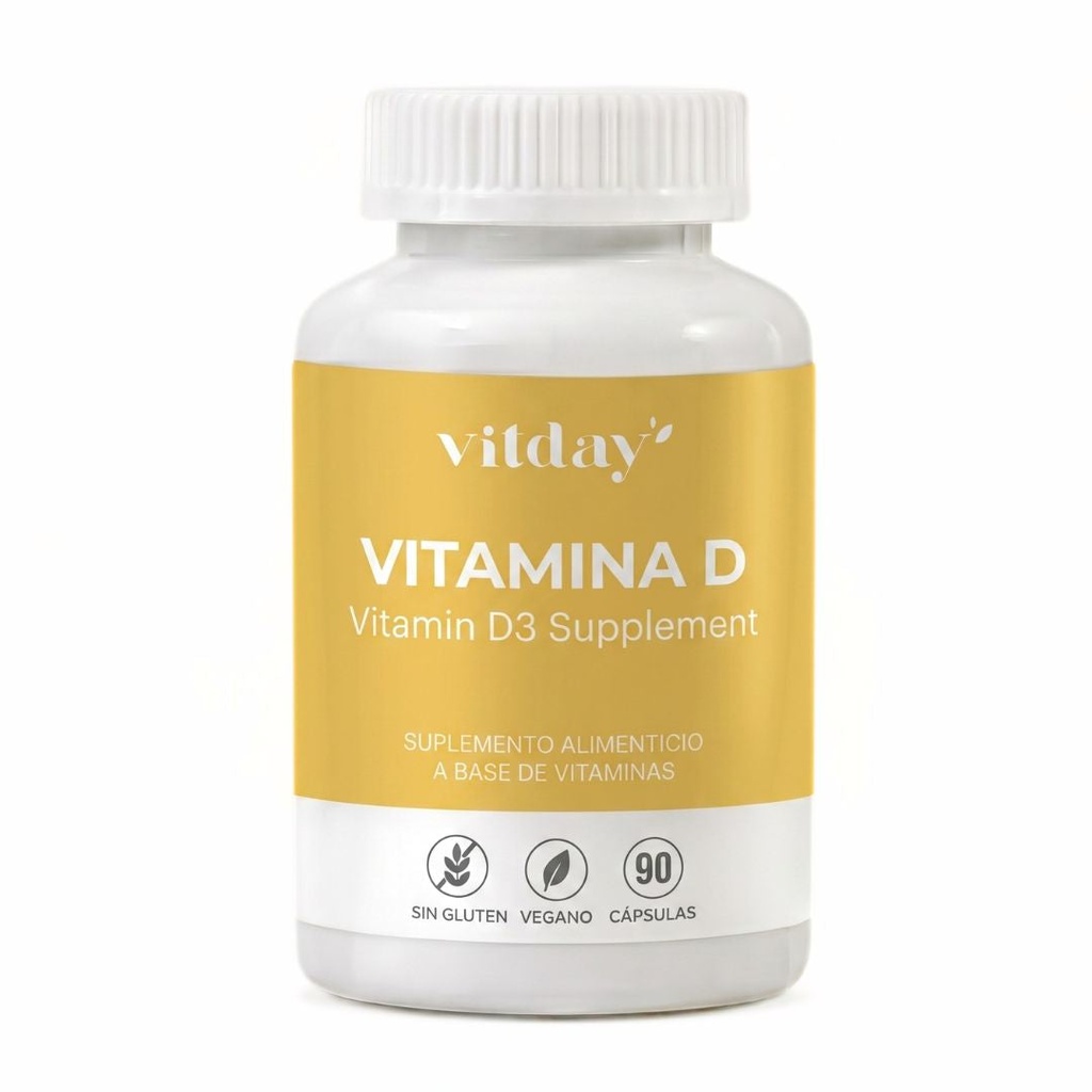 [VTM-bote-de-vitamina-d] Vitamina D3 | 5000 UI de Colecalciferol | 90 cápsulas